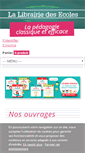 Mobile Screenshot of lalibrairiedesecoles.com